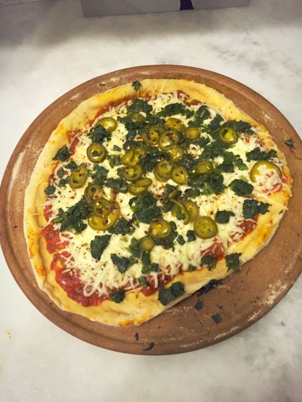 Homemade Spinach and Jalapeno Pizza | Fairly Southern