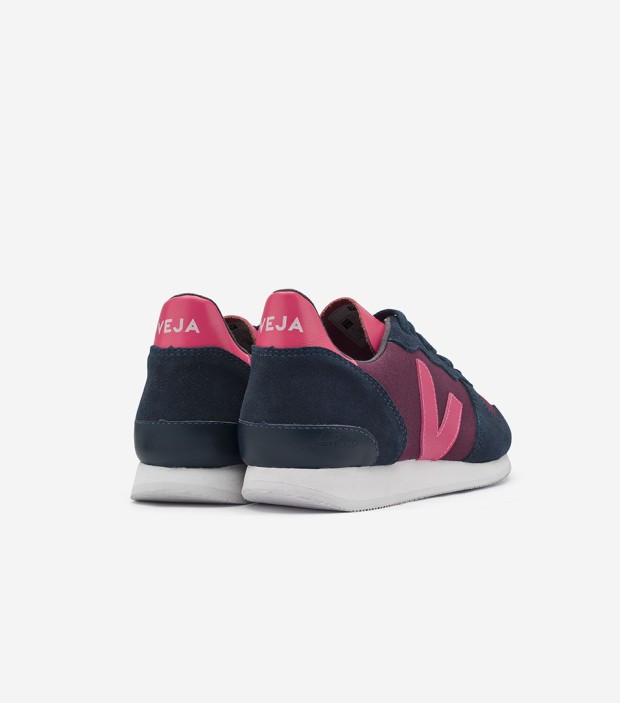 Veja Holiday Low Top Groseille Nautico Rose Fluo Fair Trade Sneakers | Très Belle