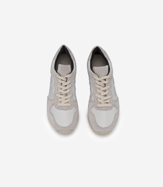 Veja Holiday Low Top Suede B-Mesh White Pierre Fair Trade Sneakers | Très Belle